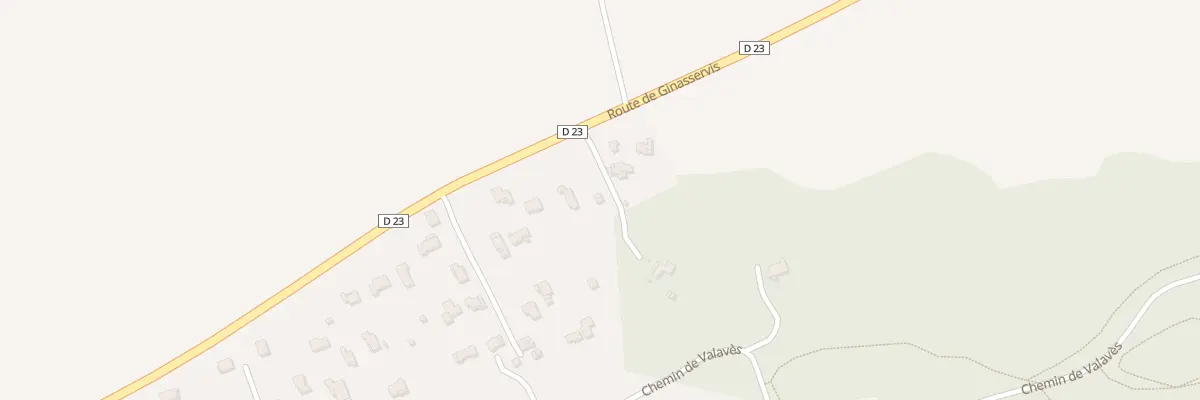 Plan du 3410 Rte de Ginasservis à Rians
