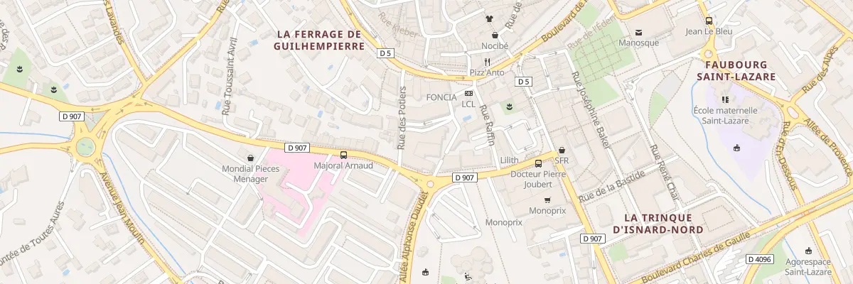 Plan du 9001 Res Jeanne d’Arc à Manosque