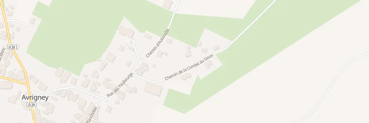 Plan du 1 Che de la Combe au Goux à Avrigney-Virey