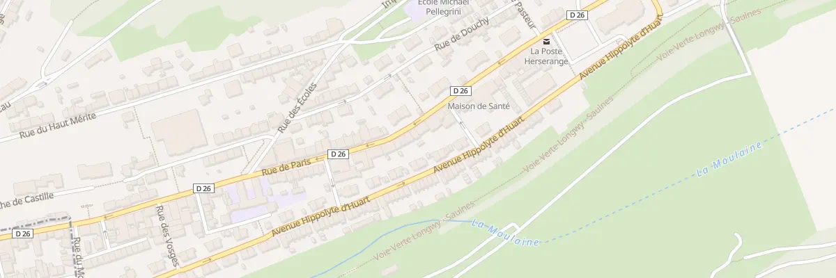 Plan du 82 Rue de Paris à Herserange