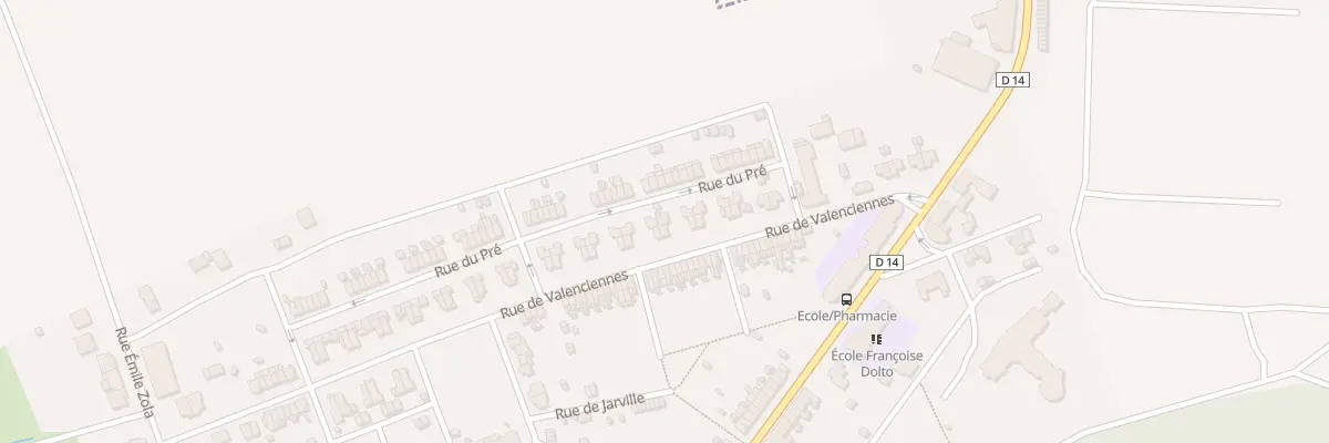 Plan du 9 Rue du Pré à Joudreville