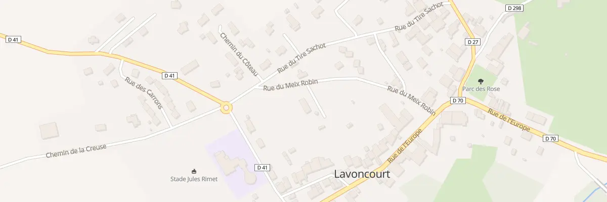Plan du 1 Rue du Meix Robin à Lavoncourt
