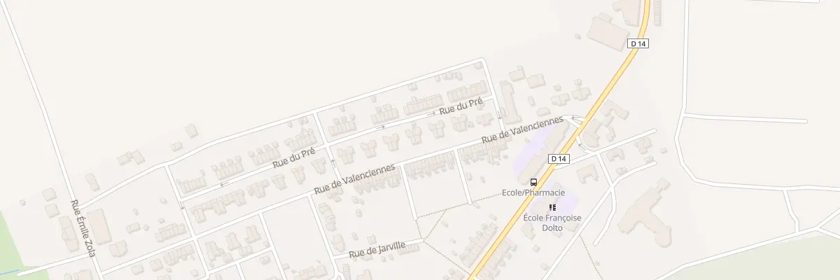 Plan du 42 Rue de Valenciennes à Joudreville