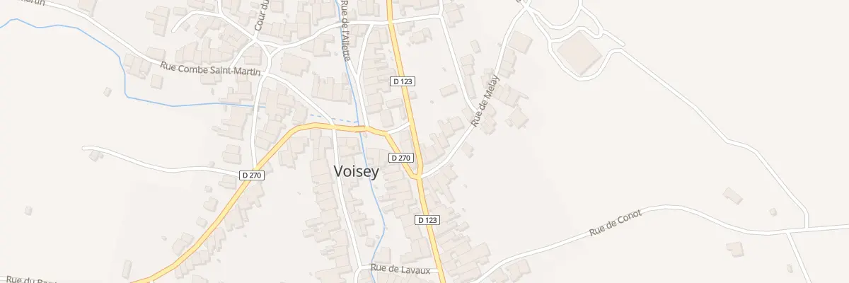 Plan du 3 Rue de Melay à Voisey
