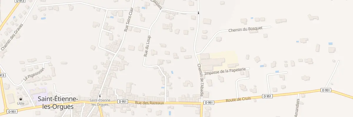 Plan du 130 Rue du Loup à Saint-Étienne-les-Orgues