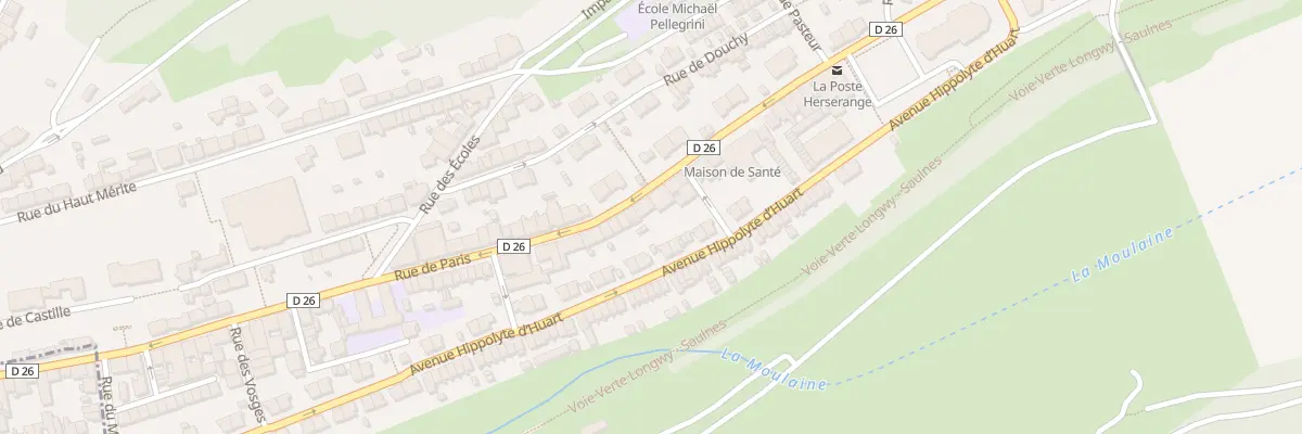 Plan du 84 Rue de Paris à Herserange