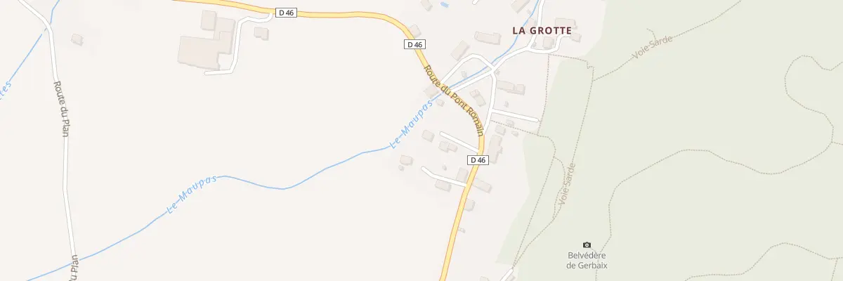 Plan du 2042 Rte du Pont Romain à Saint-Christophe