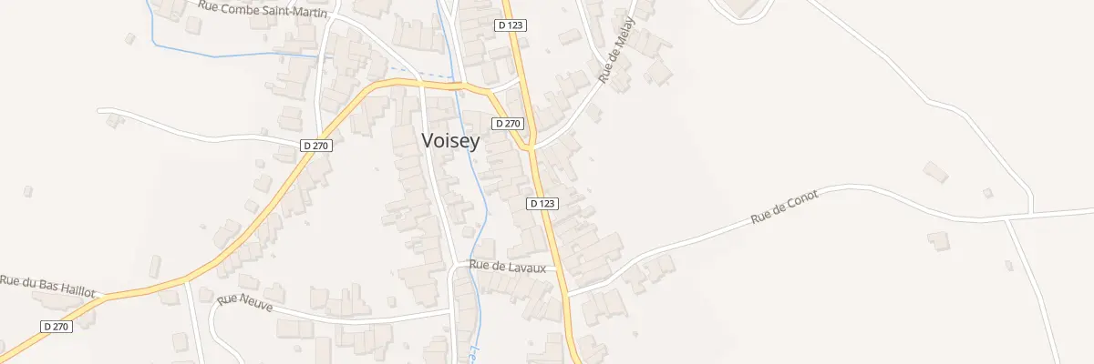 Plan du 7 Rue du Docteur Bernard à Voisey