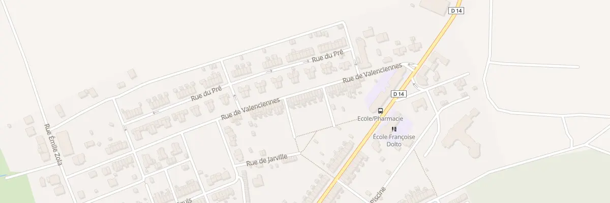 Plan du 37 Rue de Valenciennes à Joudreville