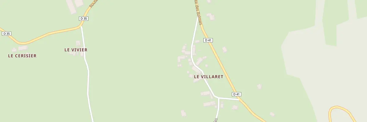 Plan du 5020 Le Villaret à Meyrieux-Trouet