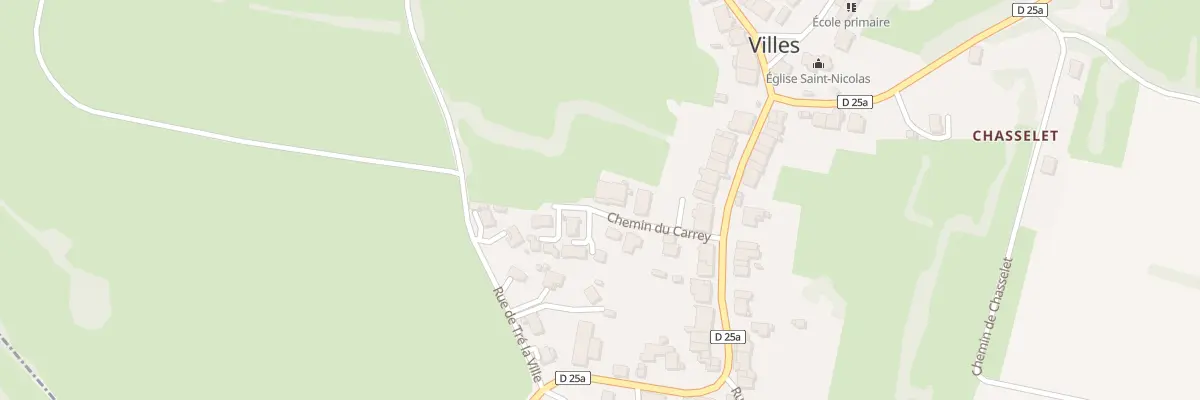 Plan du 12 Che du Carrey à Villes
