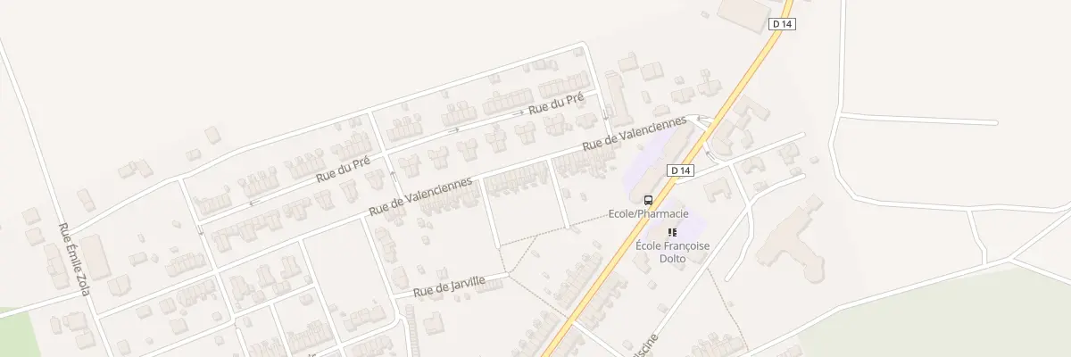 Plan du 29 Rue de Valenciennes à Joudreville
