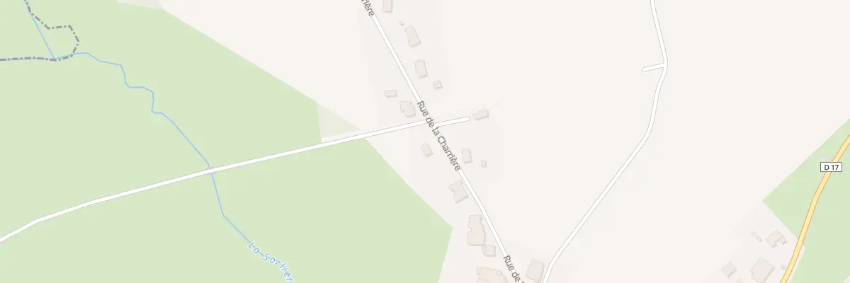 Plan du 17 Rue de la Charriere à Malvillers