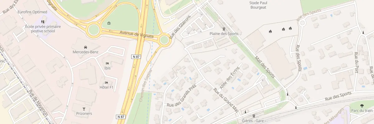 Plan du 23 Rue du Grand Mas à Gières