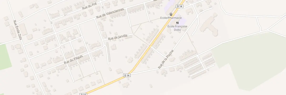 Plan du 16 Rue Jules Ferry à Joudreville