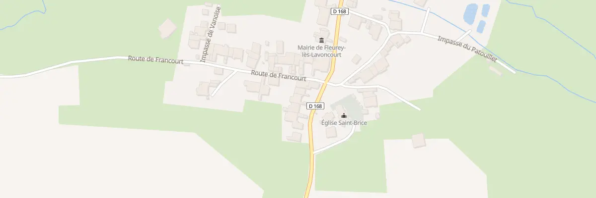 Plan du 20 Rte de Renaucourt à Fleurey-lès-Lavoncourt
