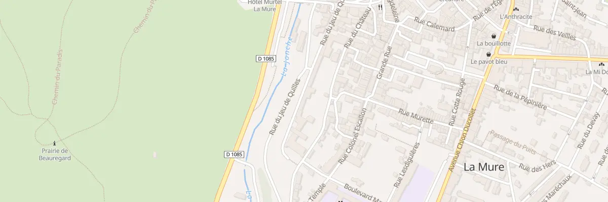 Plan du 10 Rue du Jeu de Quilles à La Mure