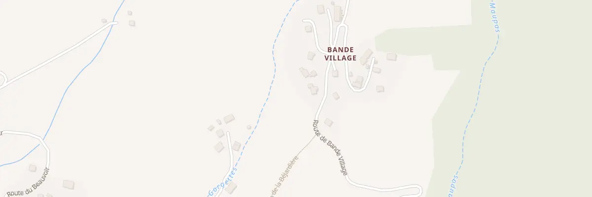 Plan du 585 Rte de Bande Village à Saint-Christophe