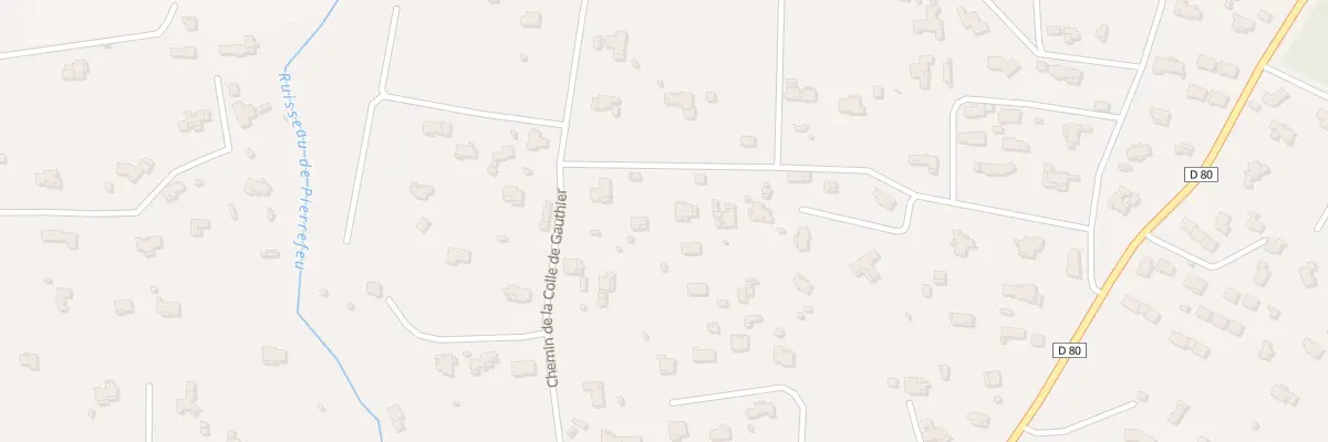 Plan du 74F Che de la Colle Gauthier à Nans-les-Pins