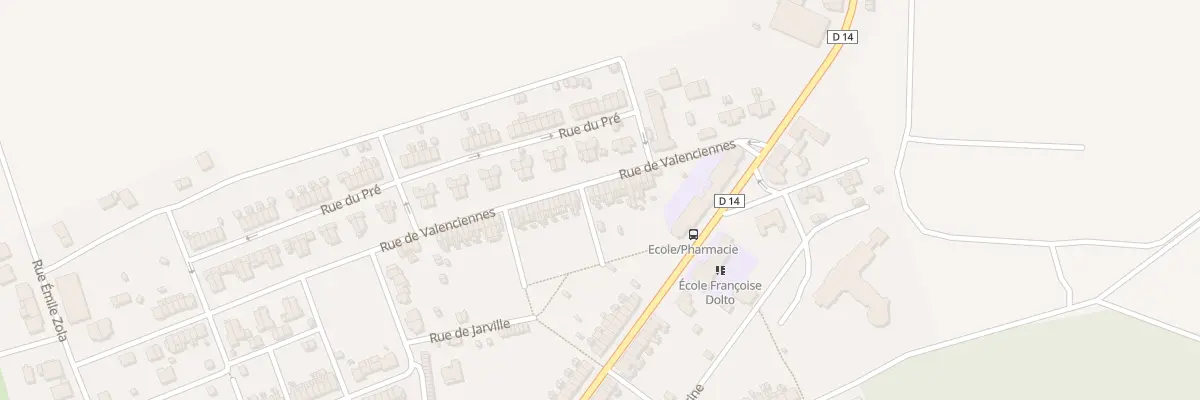 Plan du 21 Rue de Valenciennes à Joudreville
