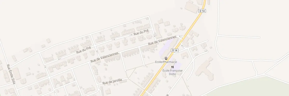 Plan du 19 Rue de Valenciennes à Joudreville