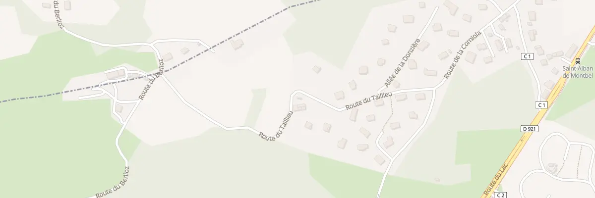 Plan du 247 Rte du Taillieu à Saint-Alban-de-Montbel