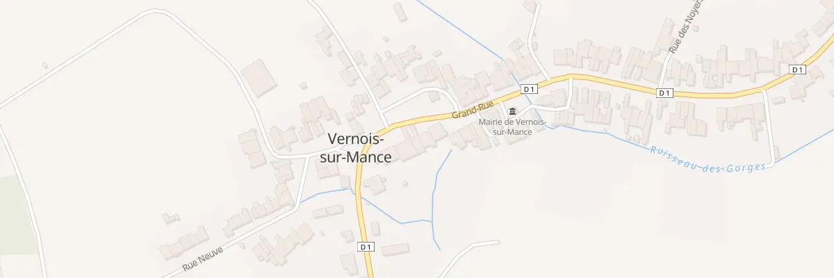 Plan du 8 Grande Rue à Vernois-sur-Mance