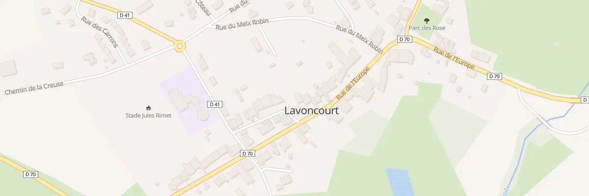 Plan du 37 Rue de l’Europe à Lavoncourt