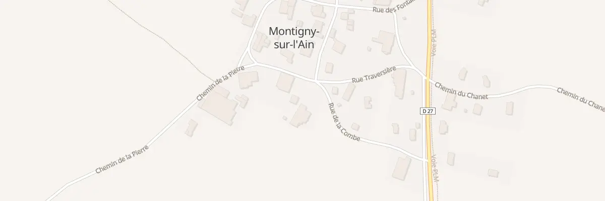 Plan du 26 Rue des Fontaines à Montigny-sur-l’Ain