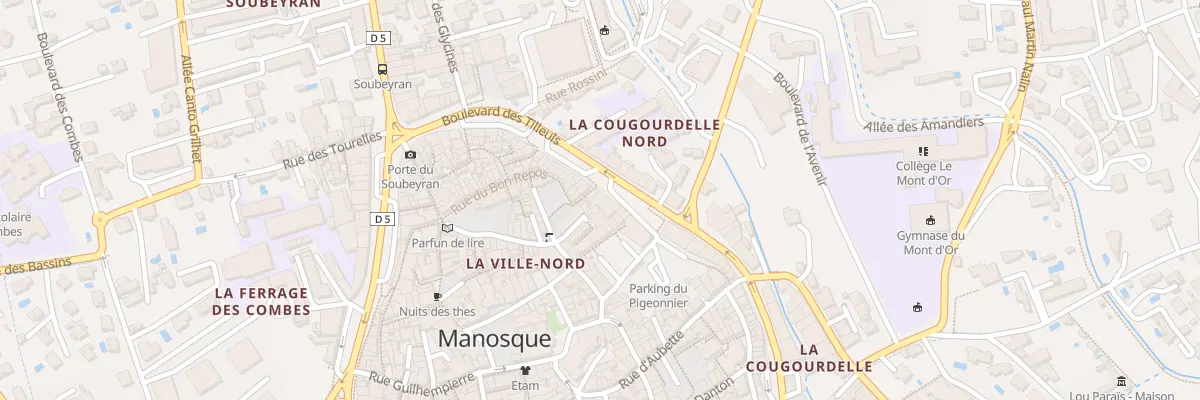 Plan du 42Q Bd des Tilleuls à Manosque