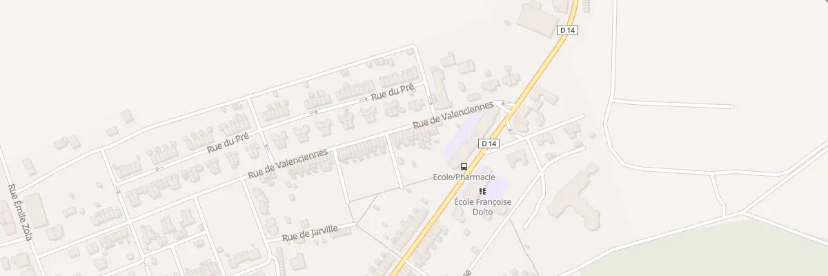 Plan du 13 Rue de Valenciennes à Joudreville