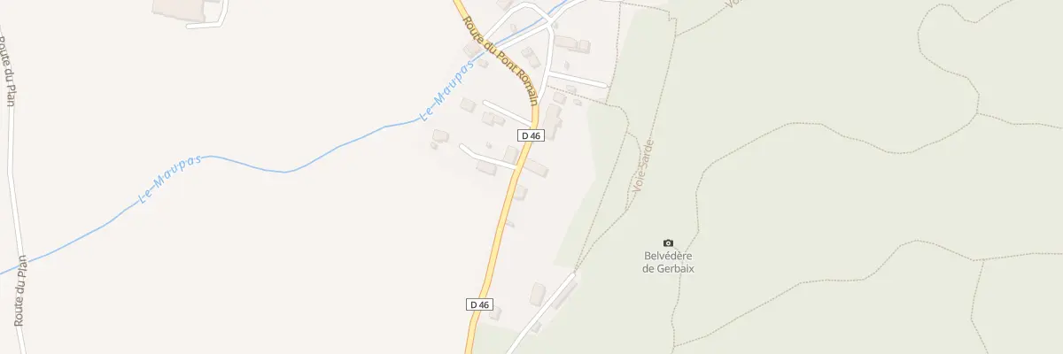 Plan du 2087 Rte du Pont Romain à Saint-Christophe