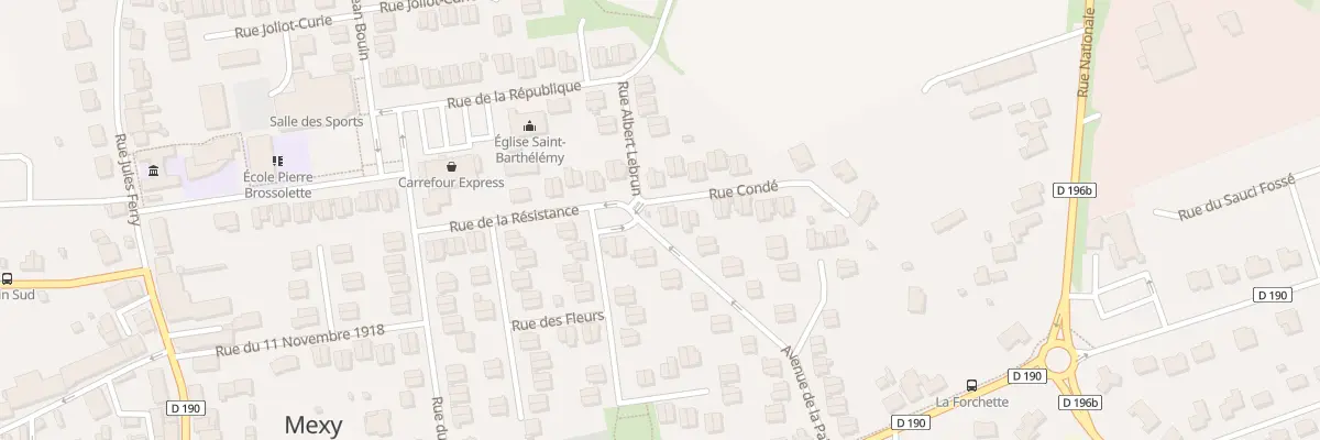Plan du 2 Rue Condé à Mexy
