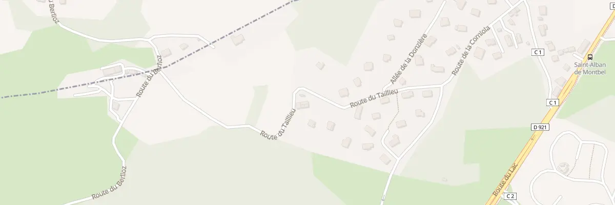 Plan du 257 Rte du Taillieu à Saint-Alban-de-Montbel