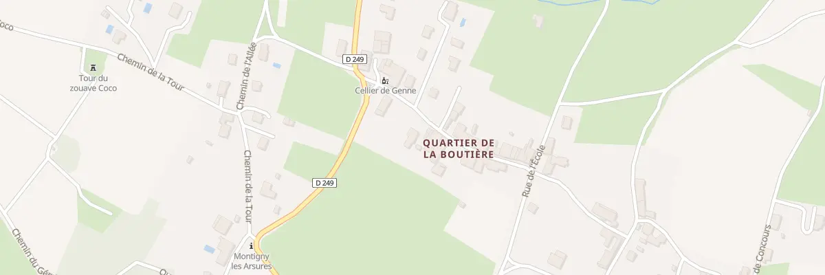 Plan du 5094 Rue de la Boutière à Montigny-lès-Arsures