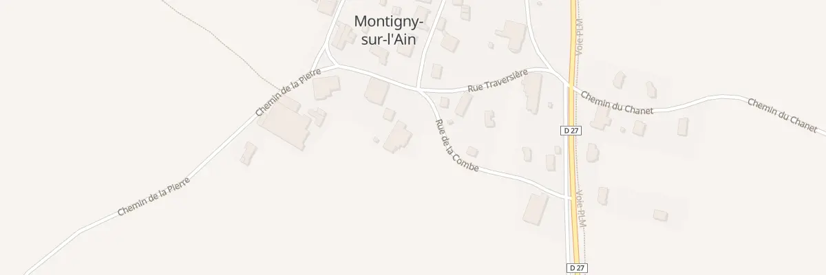 Plan du 30 Rue des Fontaines à Montigny-sur-l’Ain