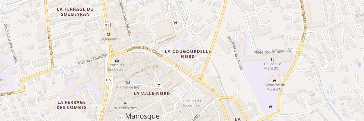 Plan du 33 Bd des Tilleuls à Manosque