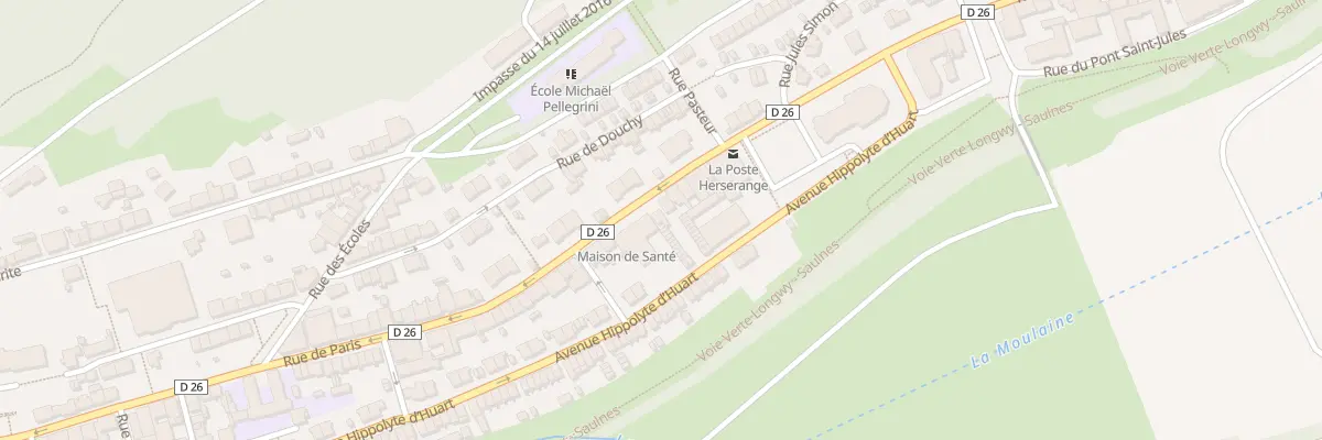 Plan du 108 Rue de Paris à Herserange