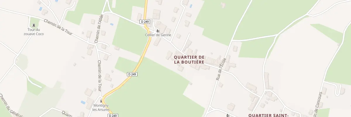 Plan du 5093 La Boutiere à Montigny-lès-Arsures