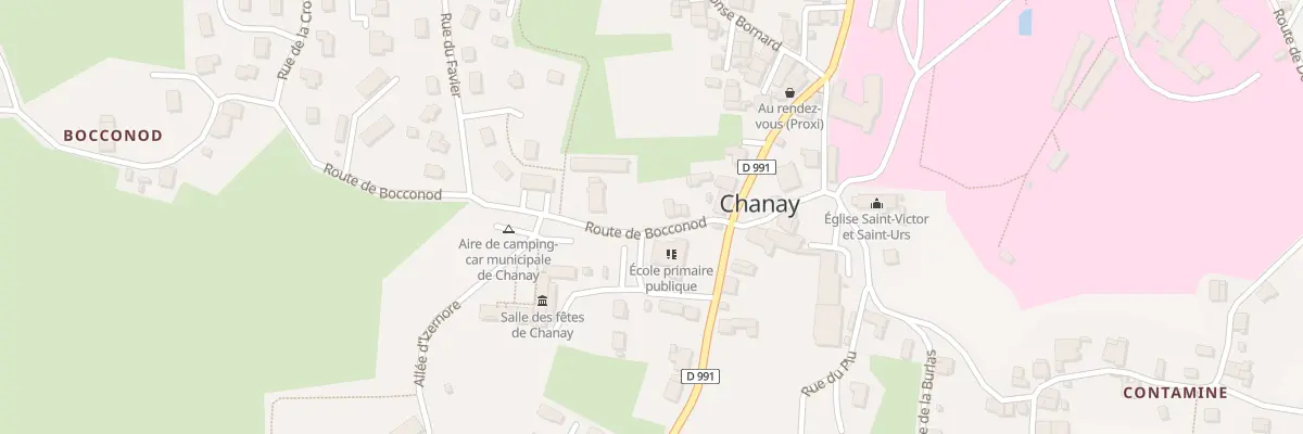 Plan du 4 Rte de Bocconod à Chanay
