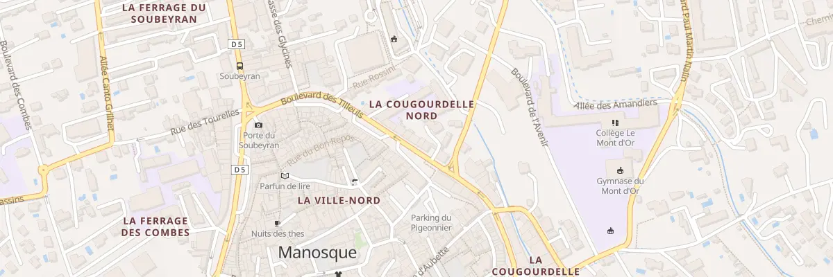 Plan du 37 Bd des Tilleuls à Manosque