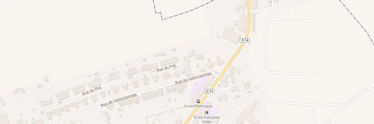 Plan du 20 Rue de Valenciennes à Joudreville