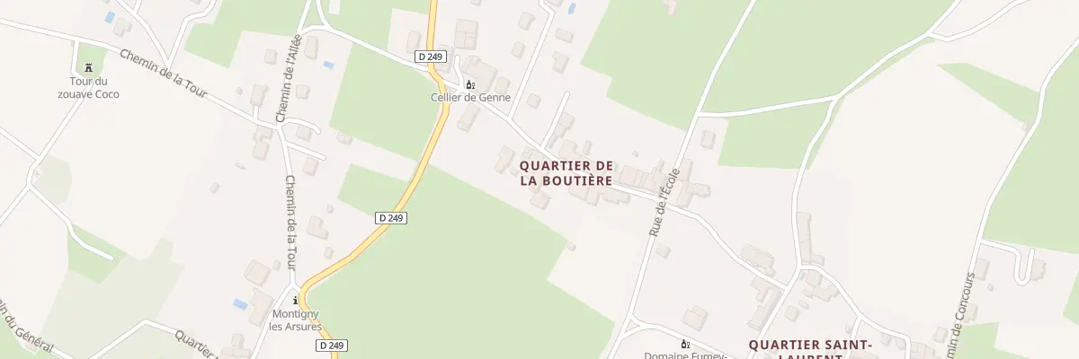 Plan du 5092 Rue de la Boutière à Montigny-lès-Arsures