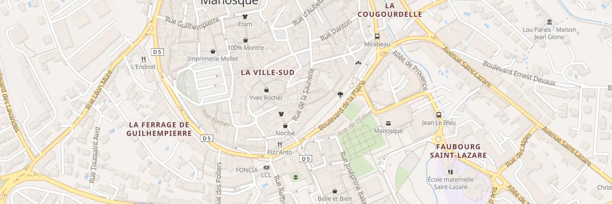 Plan du 1 Rue de l’Armistice à Manosque