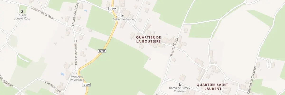 Plan du 5088 Rue de la Boutière à Montigny-lès-Arsures