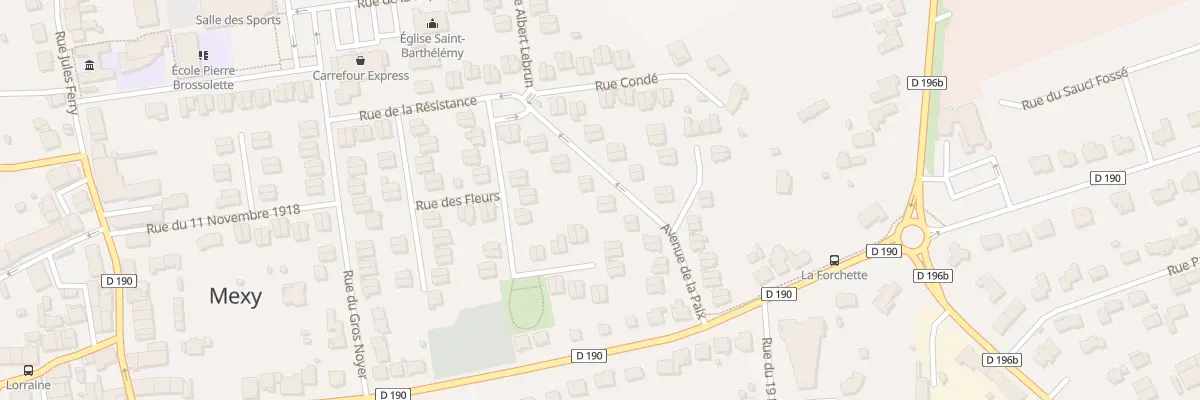 Plan du 19 Rue de la Paix à Mexy