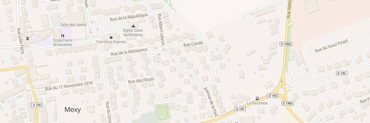 Plan du 30 Rue de la Paix à Mexy
