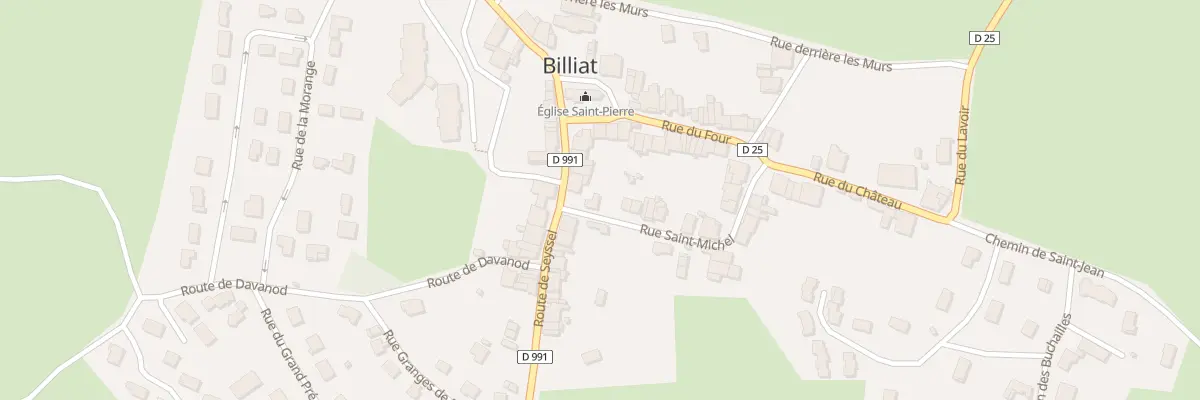 Plan du 3 Rue St Michel à Billiat