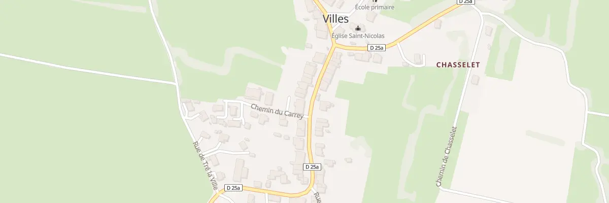 Plan du Village à Villes