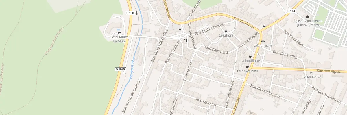 Plan du 22 Rue du Chateau à La Mure